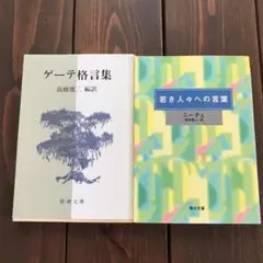 若き人々への言葉　ゲーテ格言集