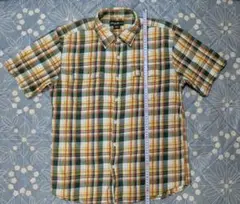 初期Eddie Bauer 半袖ボタンダウンシャツ Mサイズ チェック柄