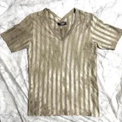 TORNADO MART Tシャツ　ストライプ　タイダイ　ムラ染めのサムネイル