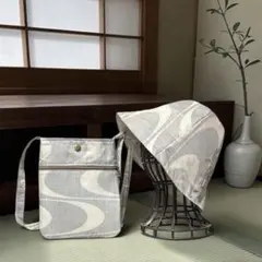 正絹白大島紬ボディバッグ - メルカリ