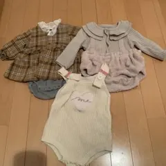 ロンパース ３点セット　女の子　70-80