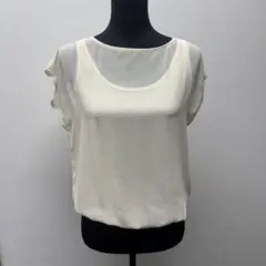 B589/美品 ANAYI ノースリーブブラウス プルオーバー タック 38 - メルカリ