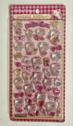【24時間以内発送】 サンリオ　ハローキティ　ボンボンドロップシール　ピンク