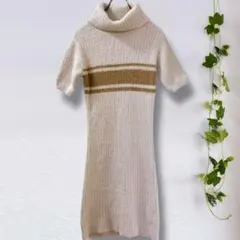 【oneway】ワンウェイ(Ｆ)フェザーラインニットワンピース/半袖/セーター