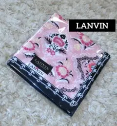 新品★LANVIN ランバン 大判 バンダナ ハンカチ スカーフ　花柄　総柄のサムネイル
