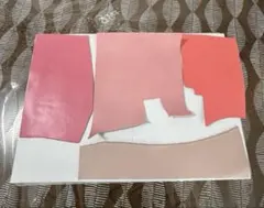 本革ハギレ③ ピンク・パープル・レッド他 レザークラフト ハンドメイド