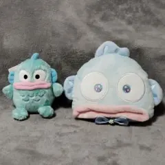 【新品】サンリオ ハンギョドン プラがまぐちポシェット&ほわほわ マスコット