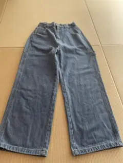 【匿名配送】JAVAワイドデニムパンツ ブルーのサムネイル
