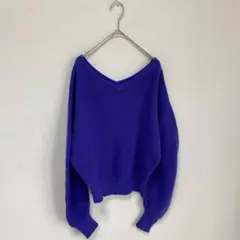 【FRAY I.D/フレイアイディー】Vネック　ニット　リブ　Vネック　デコルテ