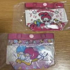 サンリオ　プールバッグ風ミニポーチ　ガチャガチャ