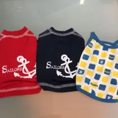 ペットウェア　犬服　SSサイズ　超小型犬用　3着セット