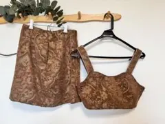 moussy ビスチェ ミニスカート セットアップ