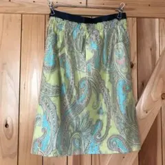 美品★エストネーション美しい色と柄の上品優雅でセクシーなスカート