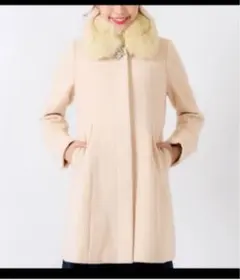 【新品未使用】Rew de Rew ファー付きコート ベージュ