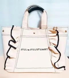 JILL by JILLSTUART フリルトートバッグ ホワイト