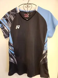 YONEX バドミントンシャツ JP L 黒/青　レディース