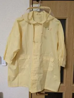 子供用レインコート カッパ　イエロー 動物　120cm　黄色