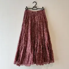 赤 ロングスカート