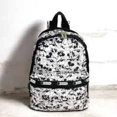 美品　LeSportsac ディズニー ミッキー 黒白 リュック バックパック