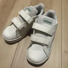 adidas ベルクロ スニーカー ホワイト　15cm