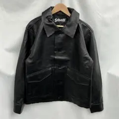 米国製】Schott レザー ライダースジャケット 黒 40 ホーウィン 牛革