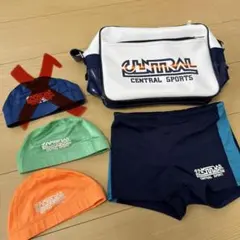 セントラルスポーツ スイミングセット バッグ 水着 キャップ
