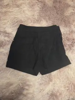 ブラック 秋冬 キュロット ショートパンツ