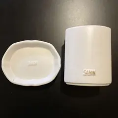 SABON 陶器　ソープディッシュ　ブラシスタンド　ホルダーのサムネイル