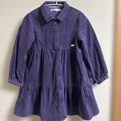 期間限定！お値下げ！べべ　ワンピース　紫　秋冬　130