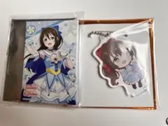 桜坂しずく　しかくい缶バッジ　アトレ オフィシャルカードゲーム フリルドレス