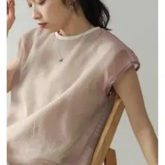 bab tシャツ シアーレイヤードノースリーブトップス レディース
