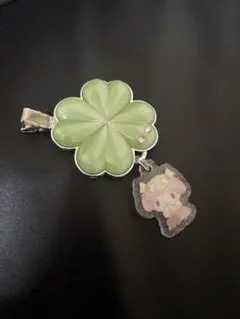 サンリオ シークレットヘアクリップ フォレストレース クローバー マイメロ