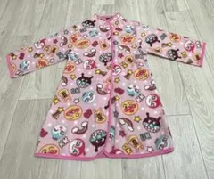 ピンク フリース ベビー　スリーパー　アンパンマン柄　90サイズ