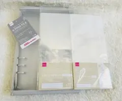 ☆6リングファイル3点セット☆【新品】☆DAISO☆品薄☆匿名配送☆ グレー