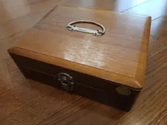 木製印鑑ボックスハンコケース ヴィンテージアンティークレトロ古道具骨董