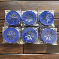 瓶　蓋　穴あき　花柄　6個セットのサムネイル
