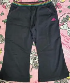 adidas クロップド パンツ 七分丈 160サイズ 黒