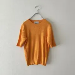 【OPAQUE.CLIP】オーガニックコットンケーブルニット洗濯可/UVケア