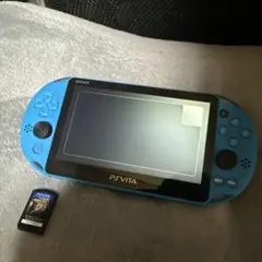 PSVITA（水色）&マインクラフトゲームカセット