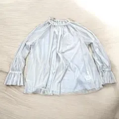 【新品未使用】OPAQUE.CLIPチュール素材 長袖 シャツ ブラウス フリーのサムネイル