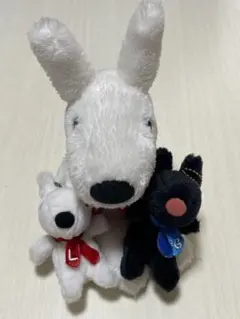 Gaspard et Lisa ぬいぐるみセット（白・黒）