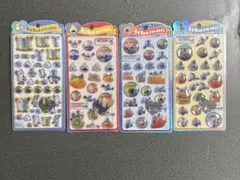 【正規品】パペットスンスン　うるちゅるポップシール　コンプリート　4枚セット