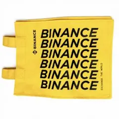 BINANCE 黄色　イエロー　トートバッグのサムネイル