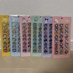 未開封⭐︎おはじきふうシール　サンリオ　6点セット　キティ　シナモン　ポムポム