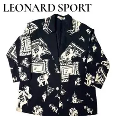 希少 ✨LEONARD SPORT ヴィンテージ ジャケット 総柄 象柄 Mのサムネイル