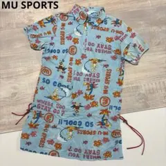MUスポーツ★ミエコウエサコ★薄手ストレッチ★シャツワンピ【サイズ40（M）】のサムネイル