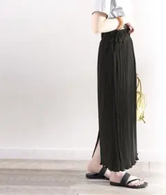 【限定値下げ】 ms＋ideal メロープリーツ　タイトロングスカート