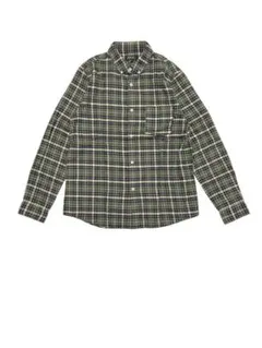 A.P.C. チェック長袖シャツ KHAKI カーキ メンズ S アーペーセー
