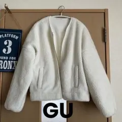 ル*ロ様 GU ホワイト フリースジャケット