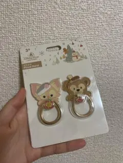 上海ディズニー限定　スマホリング　ダッフィー　リーナベル